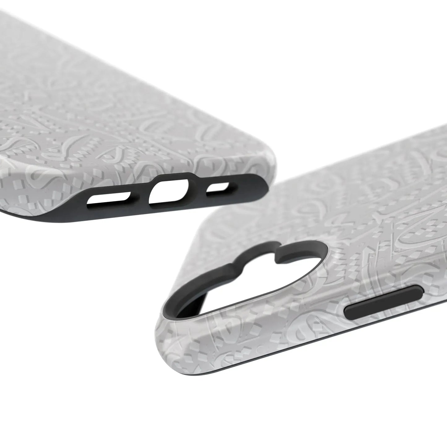 White Arabic calligraphy letters - Iphone Magnetic Tough Case book cover