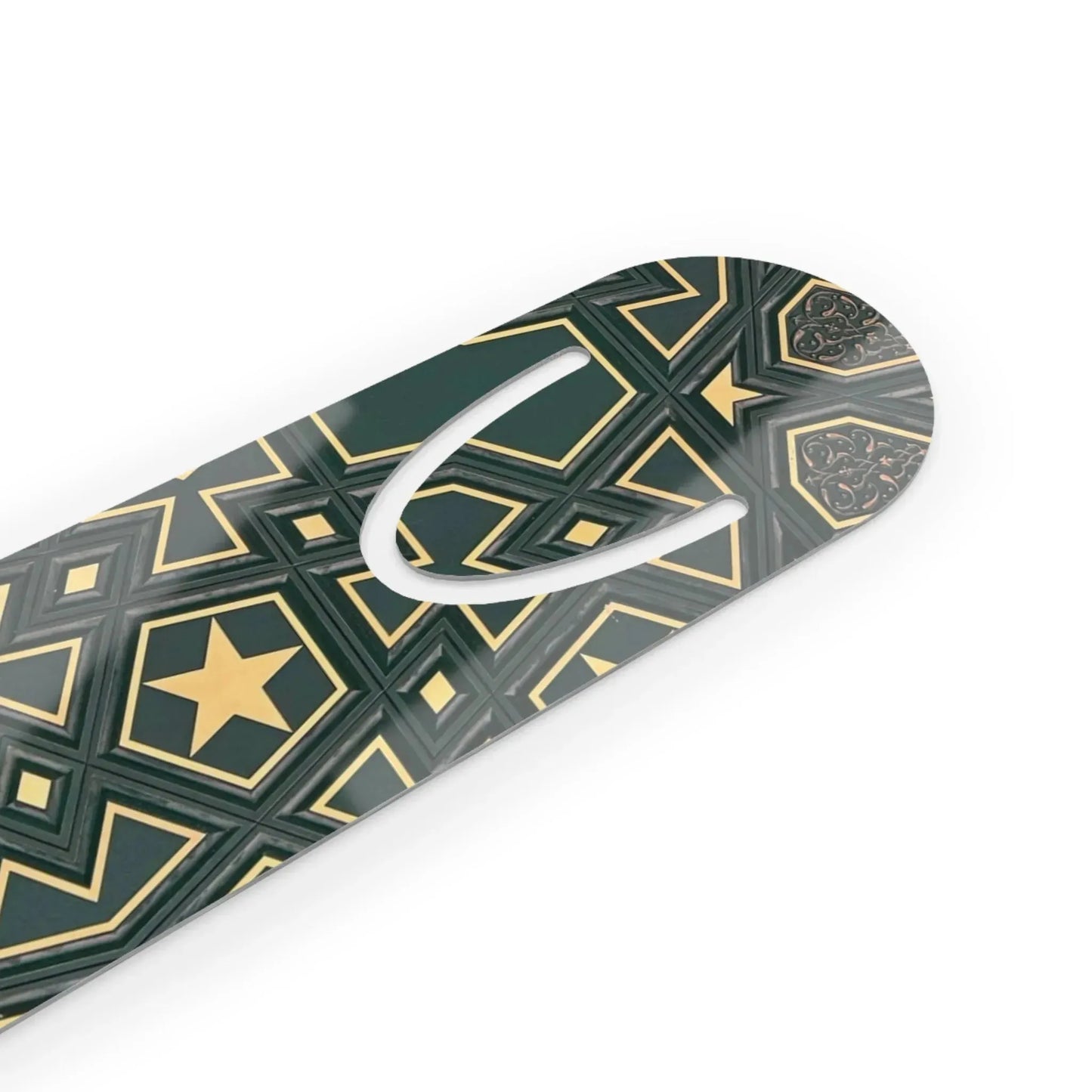 Masjid Al Haram Elegant Geometric Pattern Bookmark - Stylish Metal Page Holder book cover