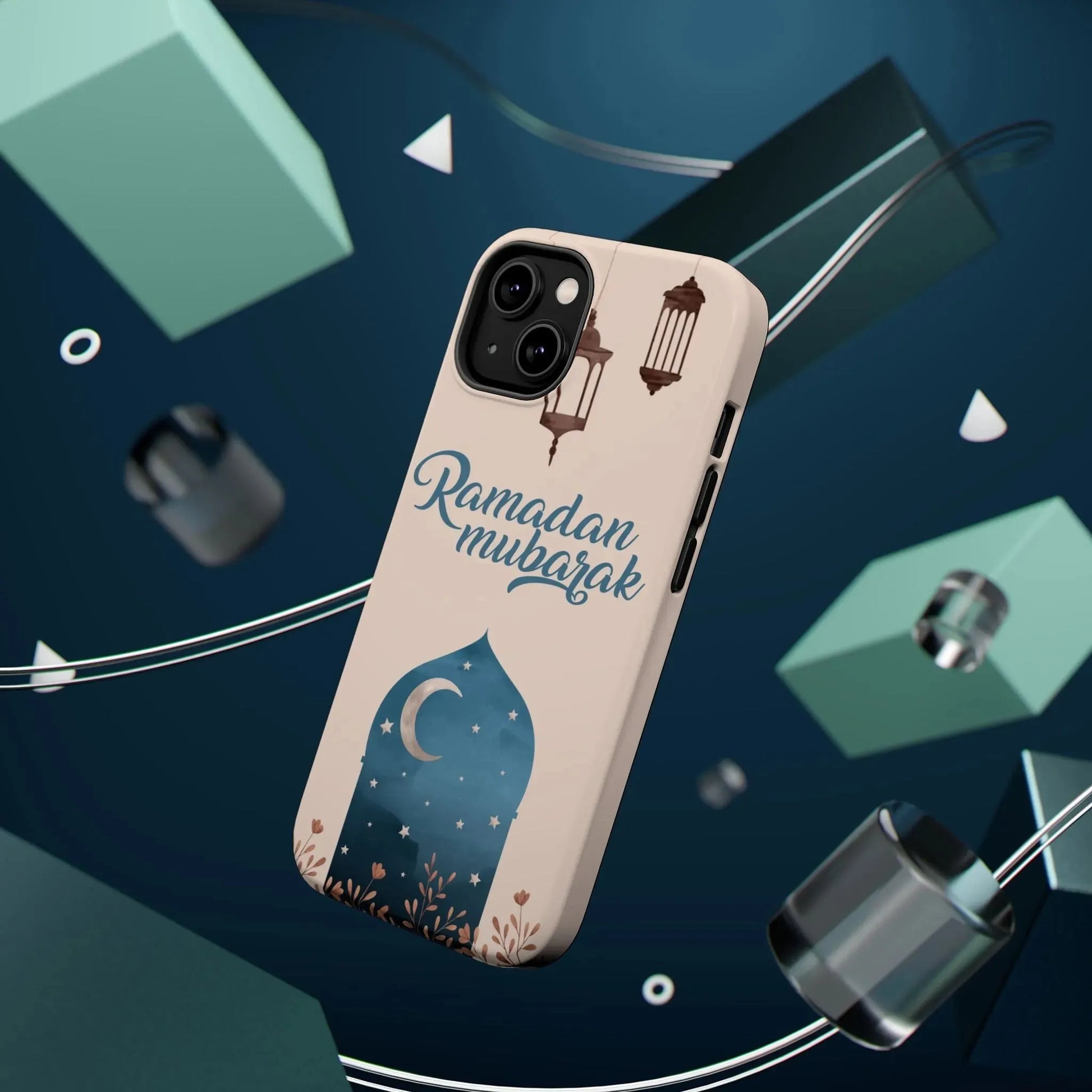 Ramadan Mubarak Design - Iphone Magnetic Tough Case book cover