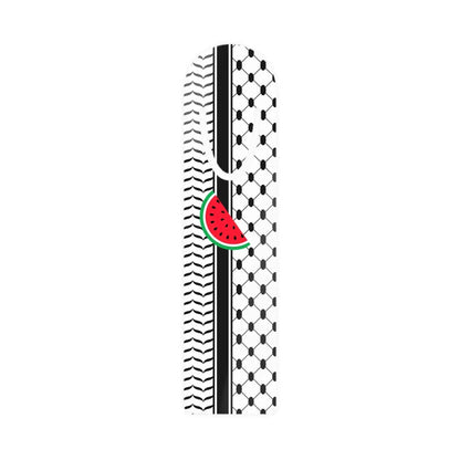 Black and White Kufie Bookmark - Stylish Metal Page Holder book cover