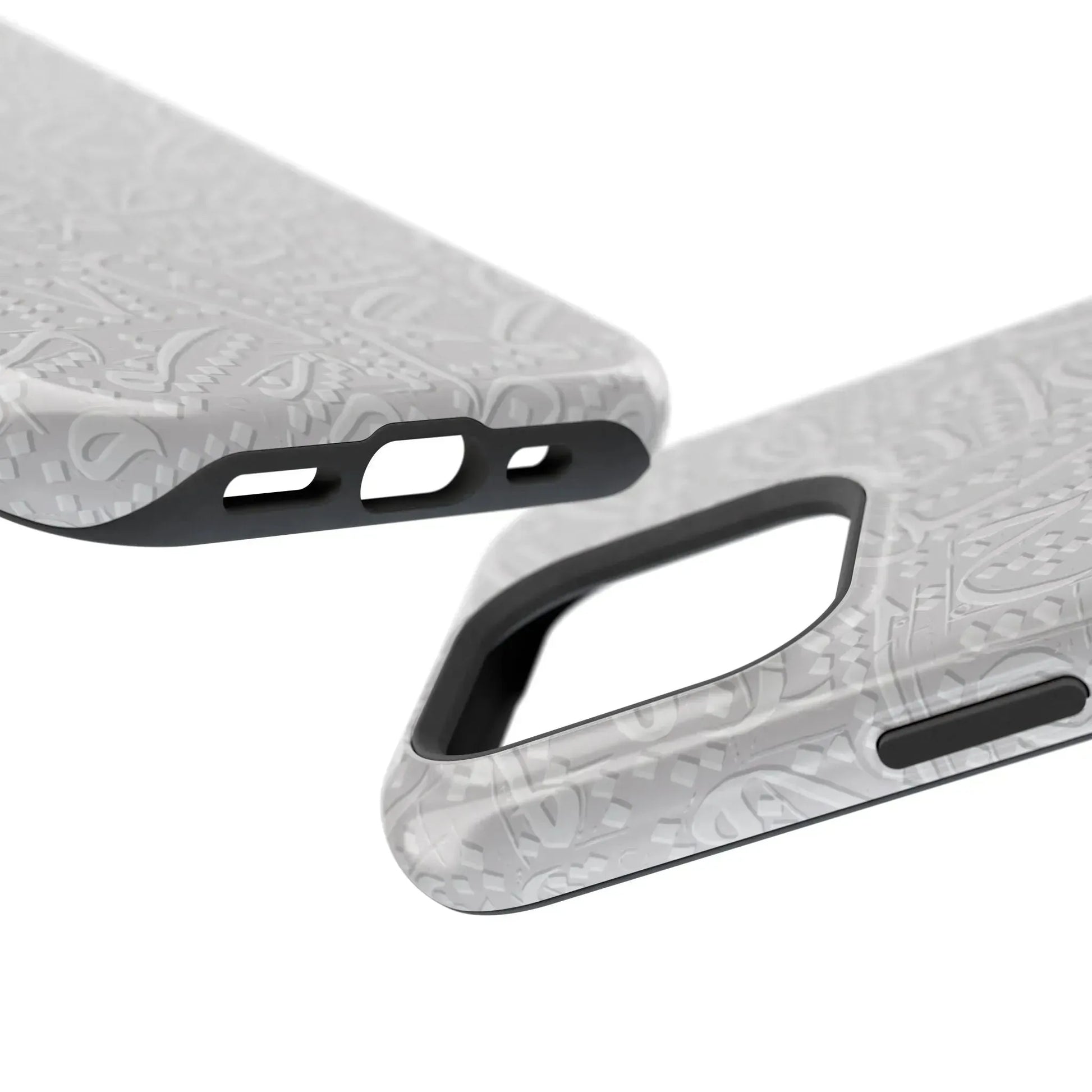 White Arabic calligraphy letters - Iphone Magnetic Tough Case book cover