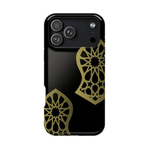 Grey and Gold Sandala Design Iphone Magnetic Tough Cases book cover