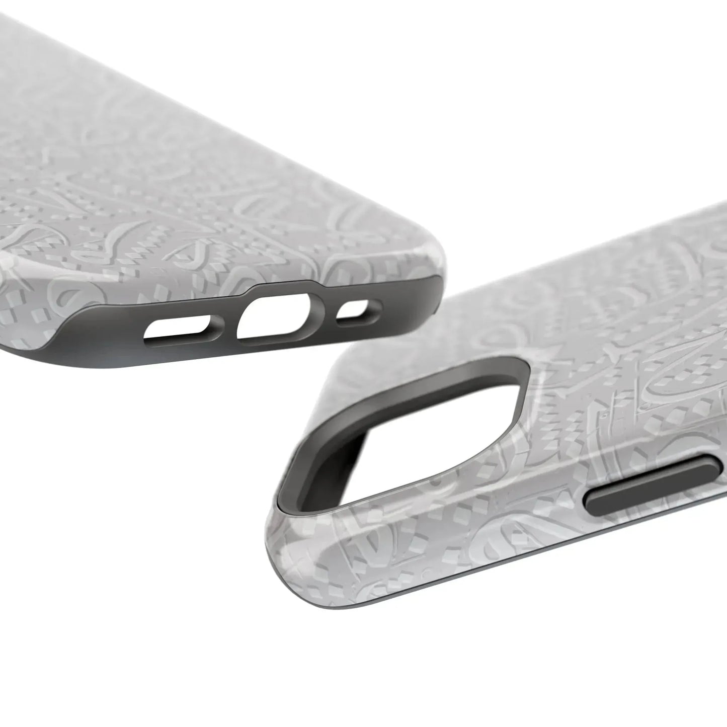 White Arabic calligraphy letters - Iphone Magnetic Tough Case book cover