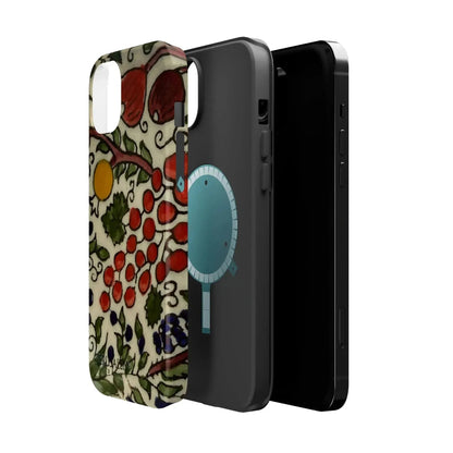 Jerusalem City Fruits Design Iphone Magnetic Tough Case book cover