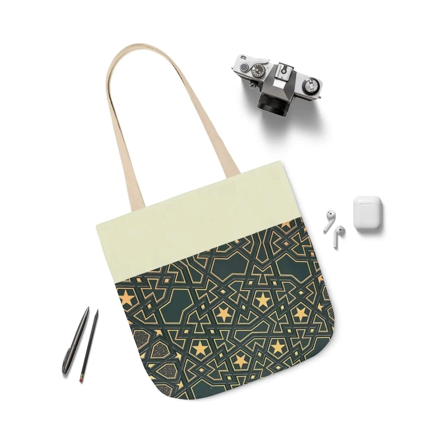Masjid Al Haram Door Canvas Tote Bag, 2-Color Straps book cover