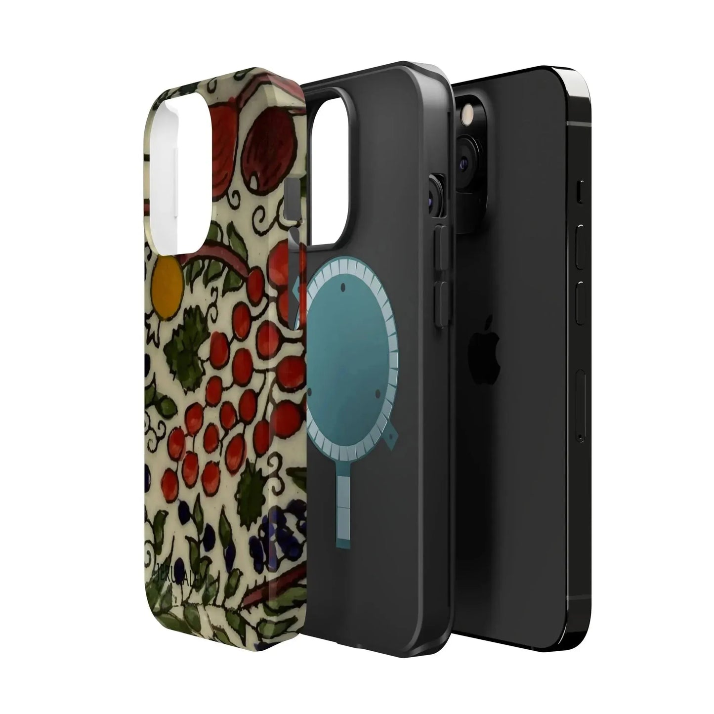 Jerusalem City Fruits Design Iphone Magnetic Tough Case book cover