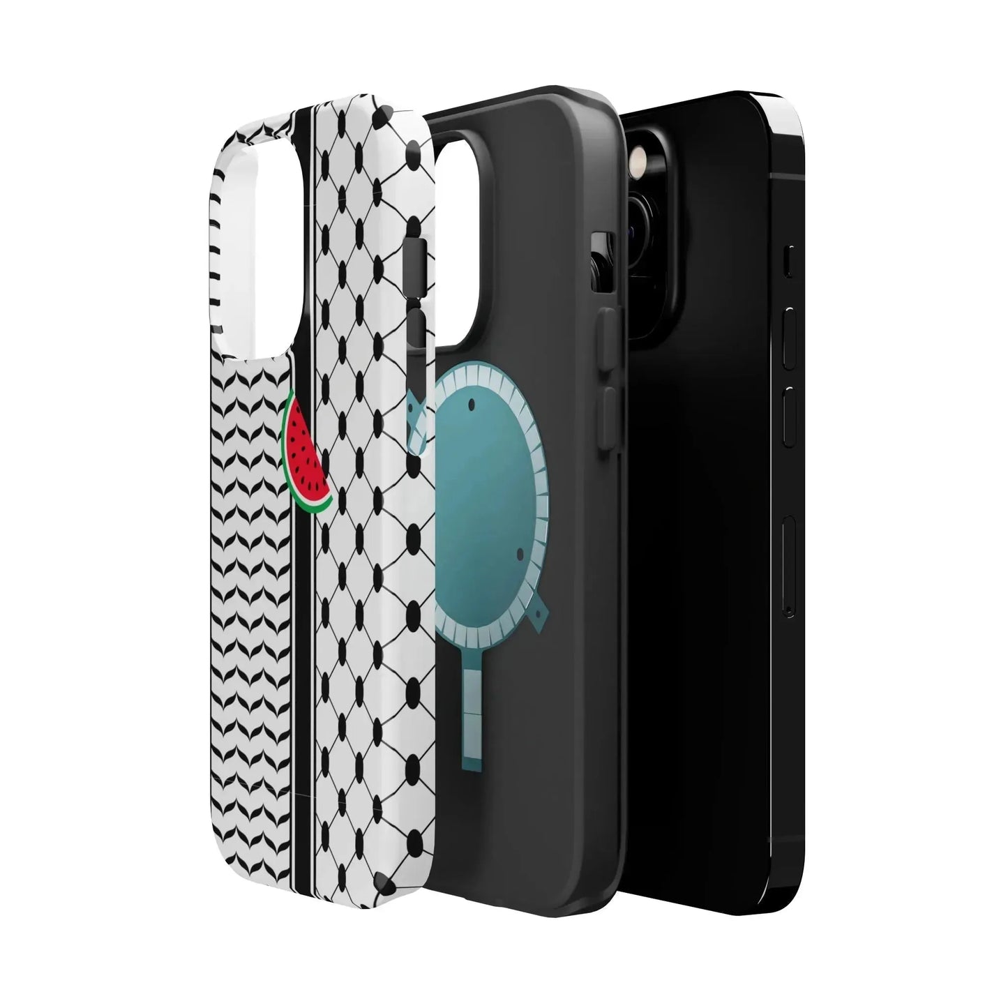 Kufieh Geometric Design Iphone Magnetic Tough Case book cover