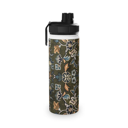 Rawdah Stylish Stainless Steel Water Bottle with Sports Lid book cover