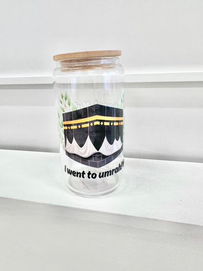 Umrah Mubarak - Coffee Glass with Lid