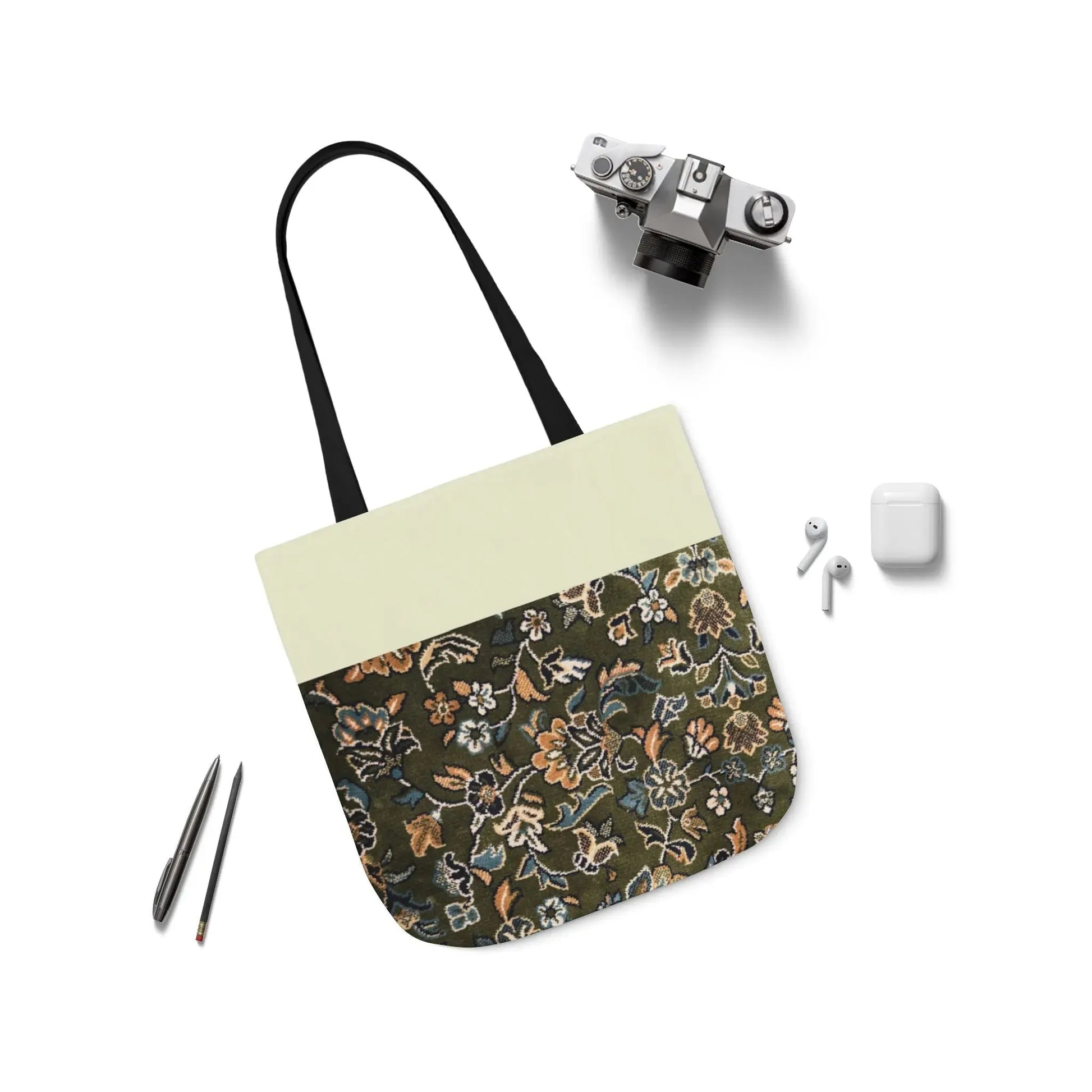 Rawdah Canvas Tote Bag, 3-Color Straps book cover