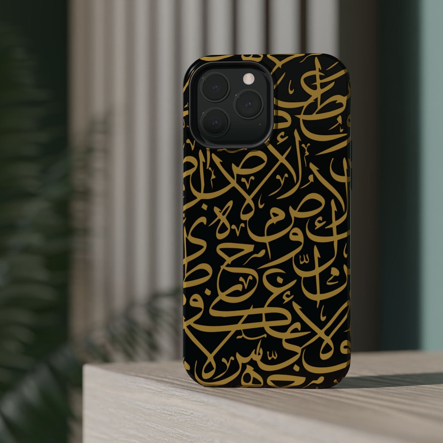 Black and Gold Arabic Letters  Iphone Magnetic Tough Cases
