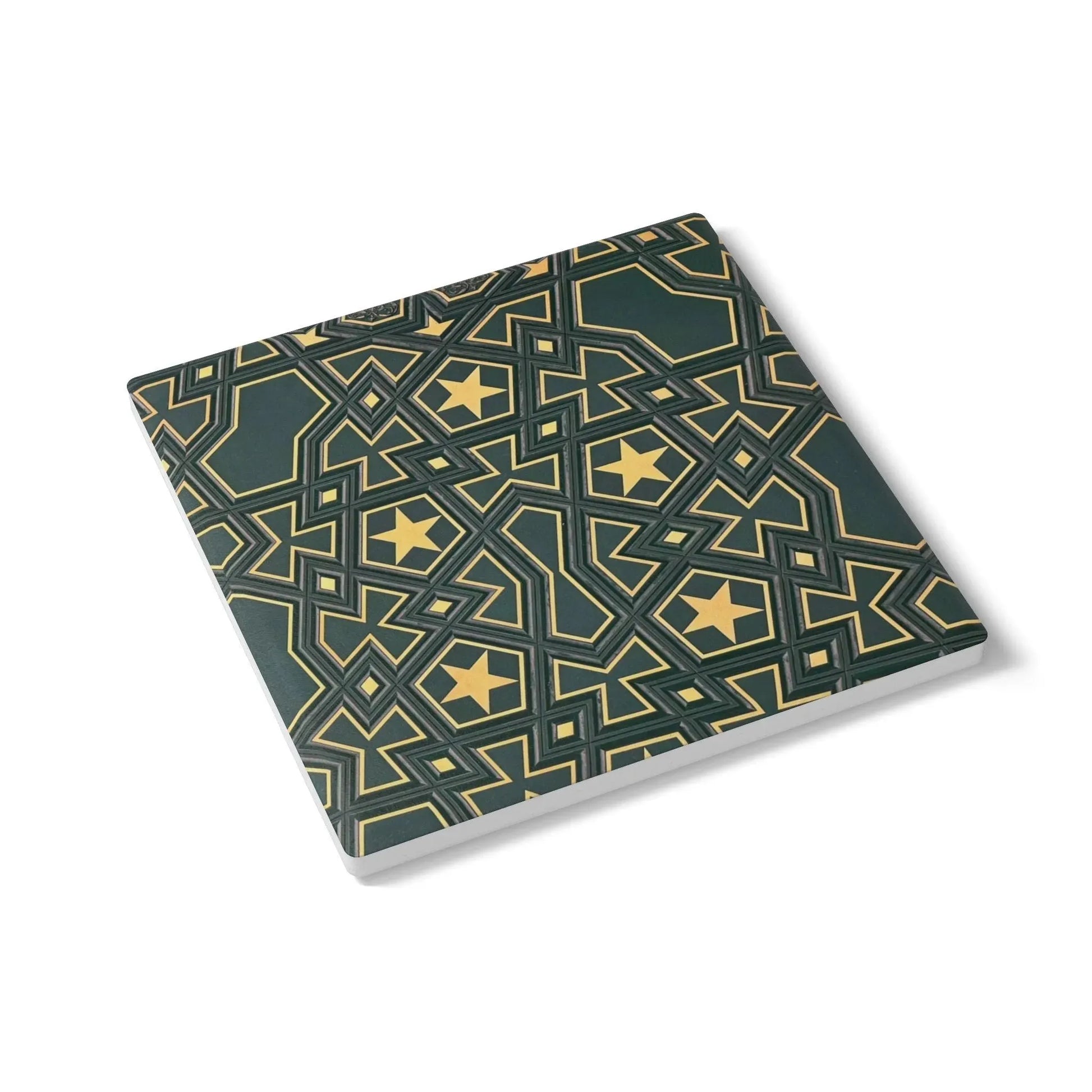 Masjid Al-Haram Pattern Ceramic Coaster, Stylish Drinkware, Home Decor, Gift for Housewarming, Coffee Table Accessory book cover