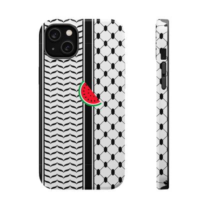 Kufieh Geometric Design Iphone Magnetic Tough Case book cover