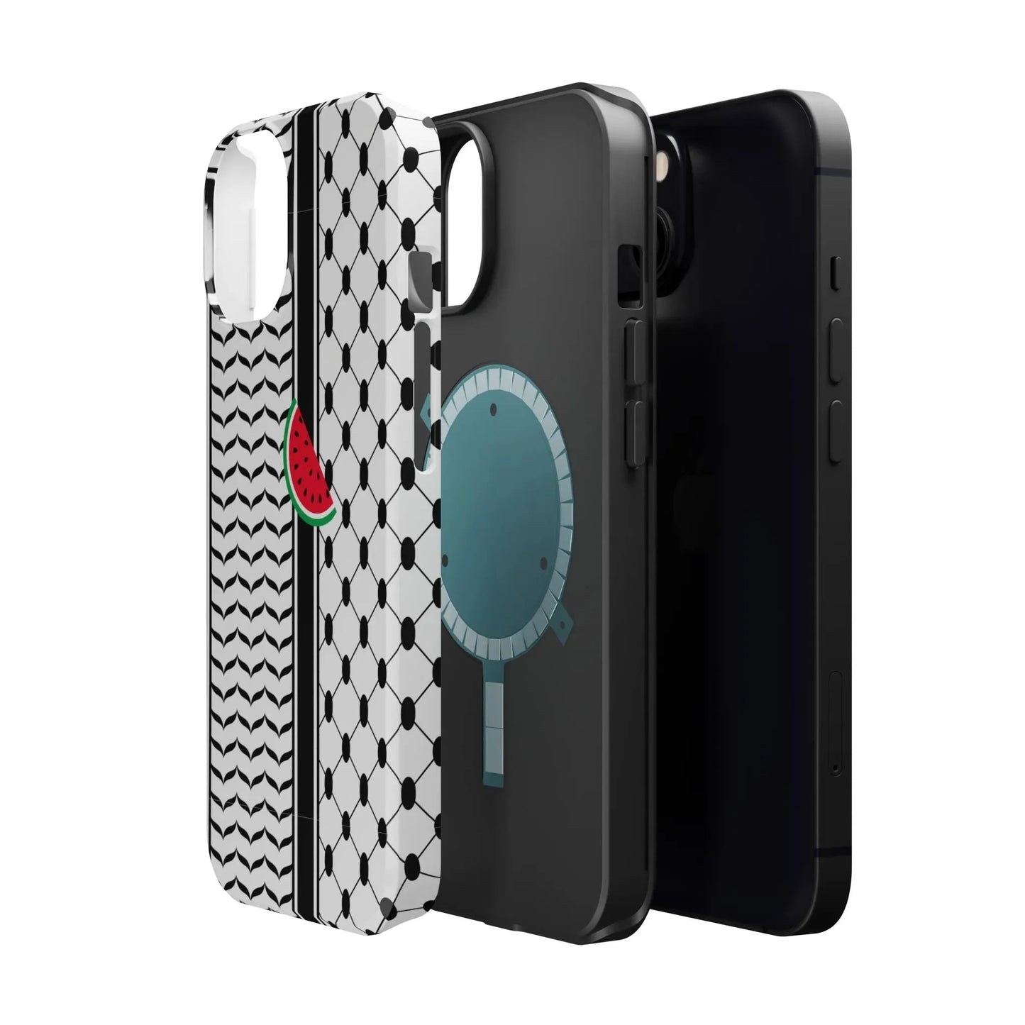 Kufieh Geometric Design Iphone Magnetic Tough Case book cover
