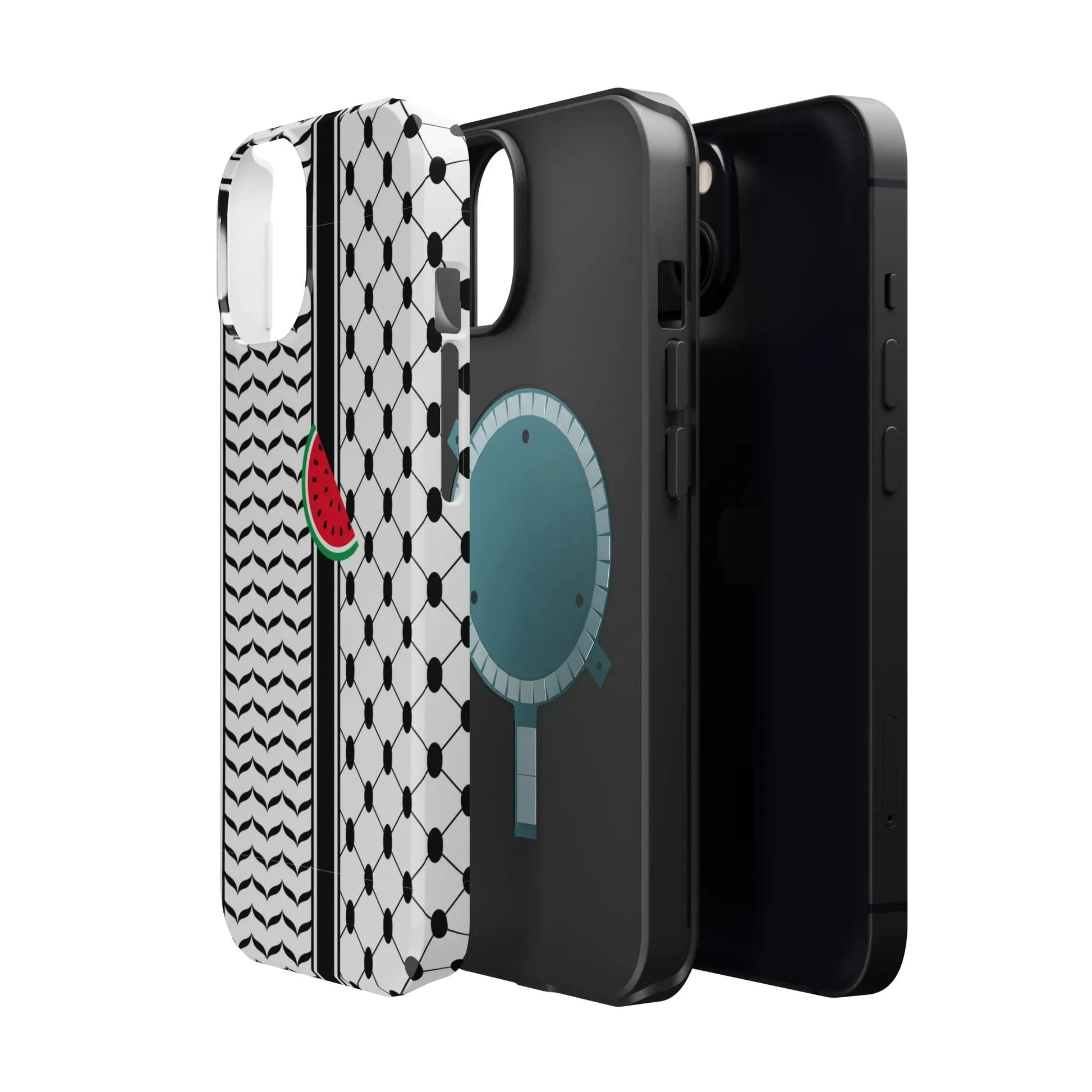Kufieh Geometric Design Iphone Magnetic Tough Case book cover
