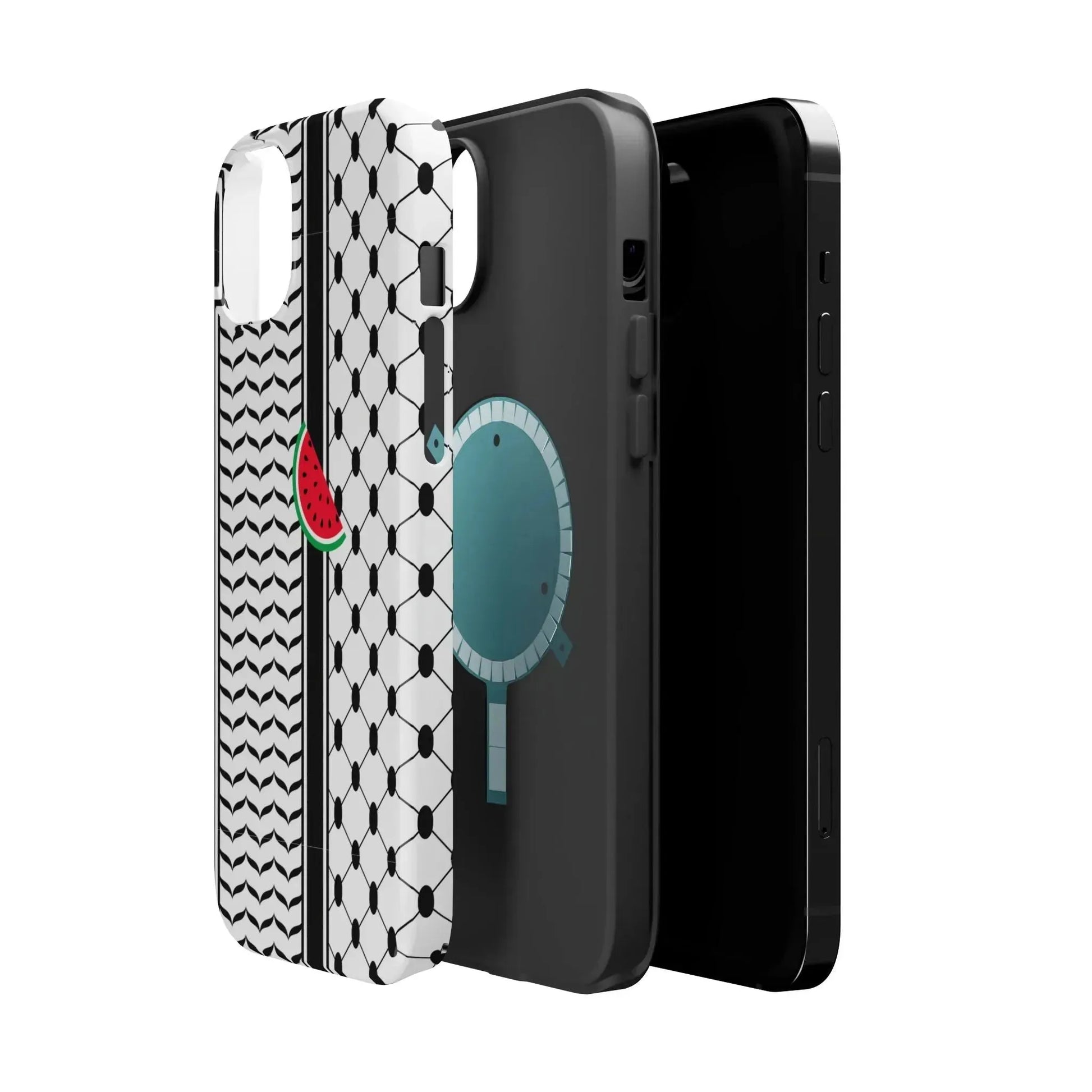 Kufieh Geometric Design Iphone Magnetic Tough Case book cover