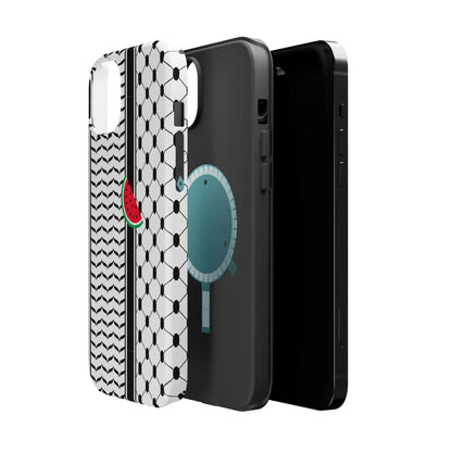 Kufieh Geometric Design Iphone Magnetic Tough Case book cover