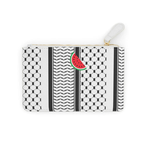 Black and White Kufie Mini Clutch Bag book cover