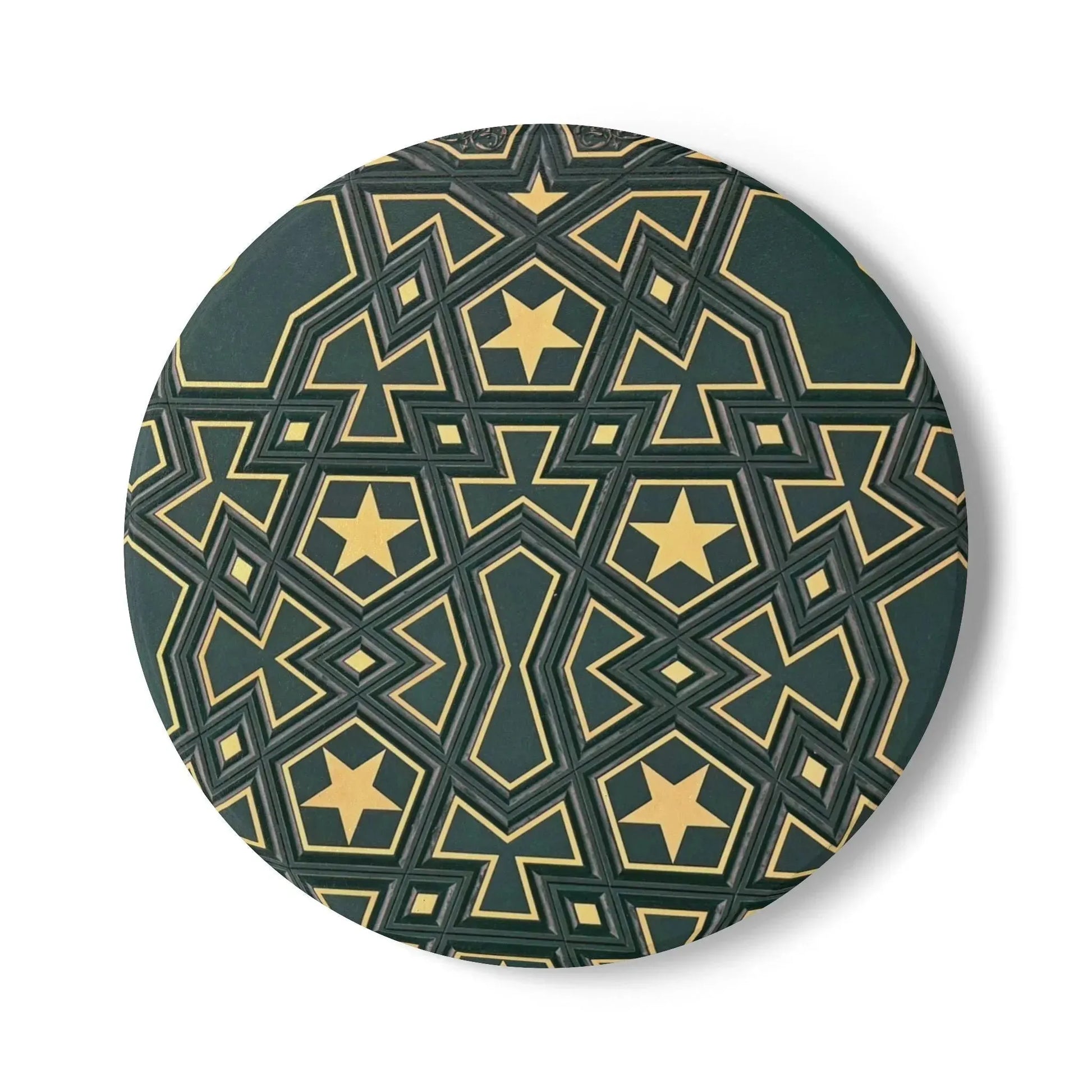 Masjid Al-Haram Pattern Ceramic Coaster, Stylish Drinkware, Home Decor, Gift for Housewarming, Coffee Table Accessory book cover