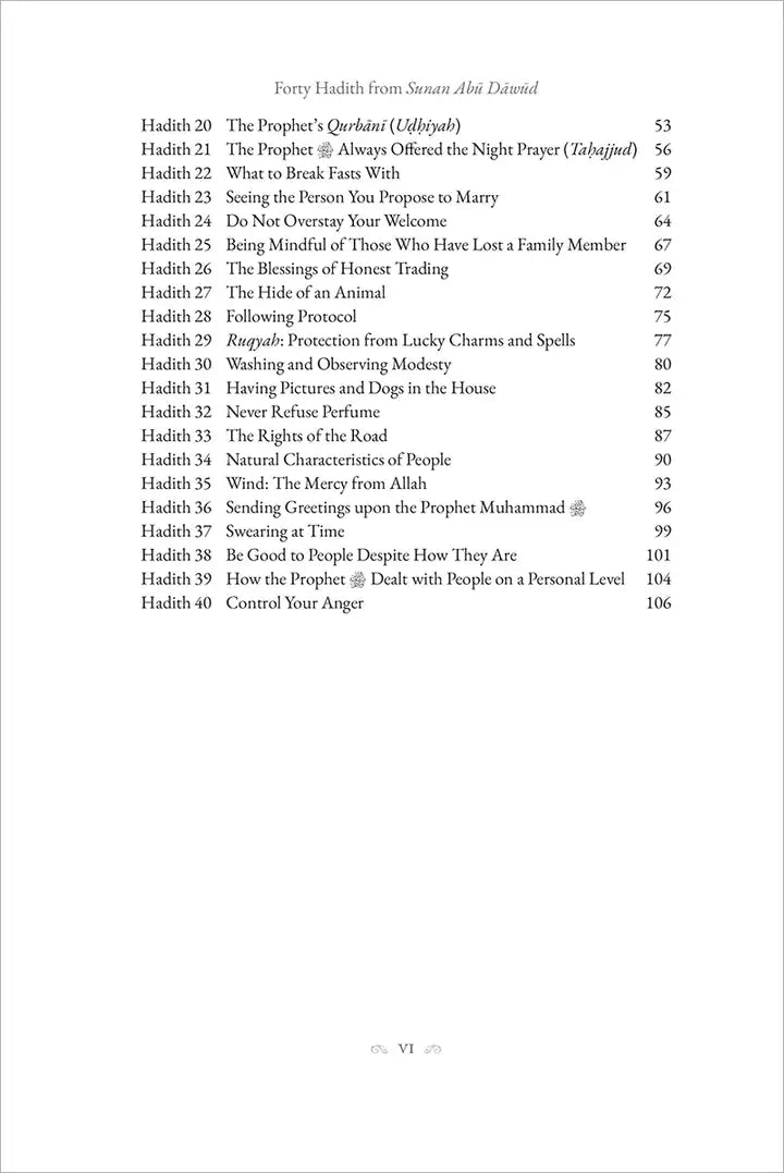 40 Hadith Chart.pdf 40 Hadith From Sunan Abu Dawud – Mecca Books