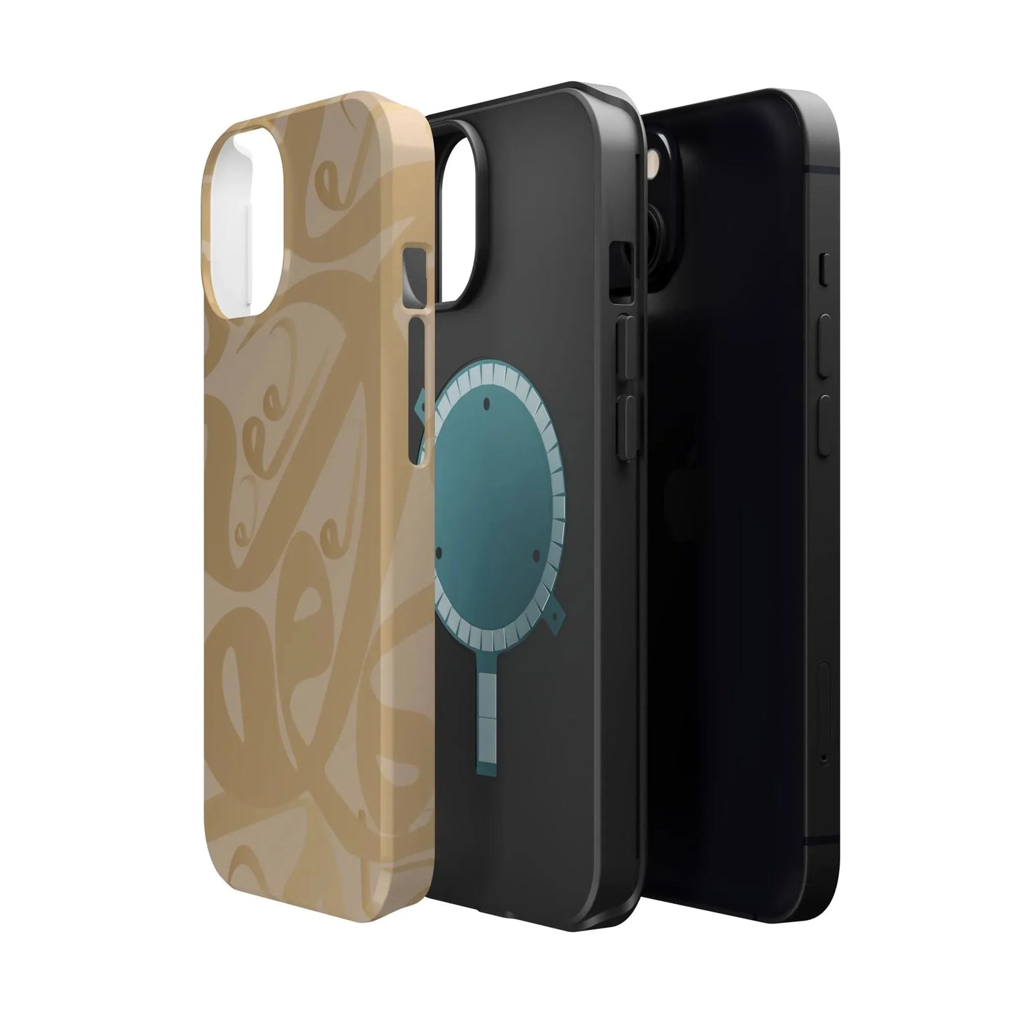 Waw " Design - Iphone Magnetic Tough Case book cover