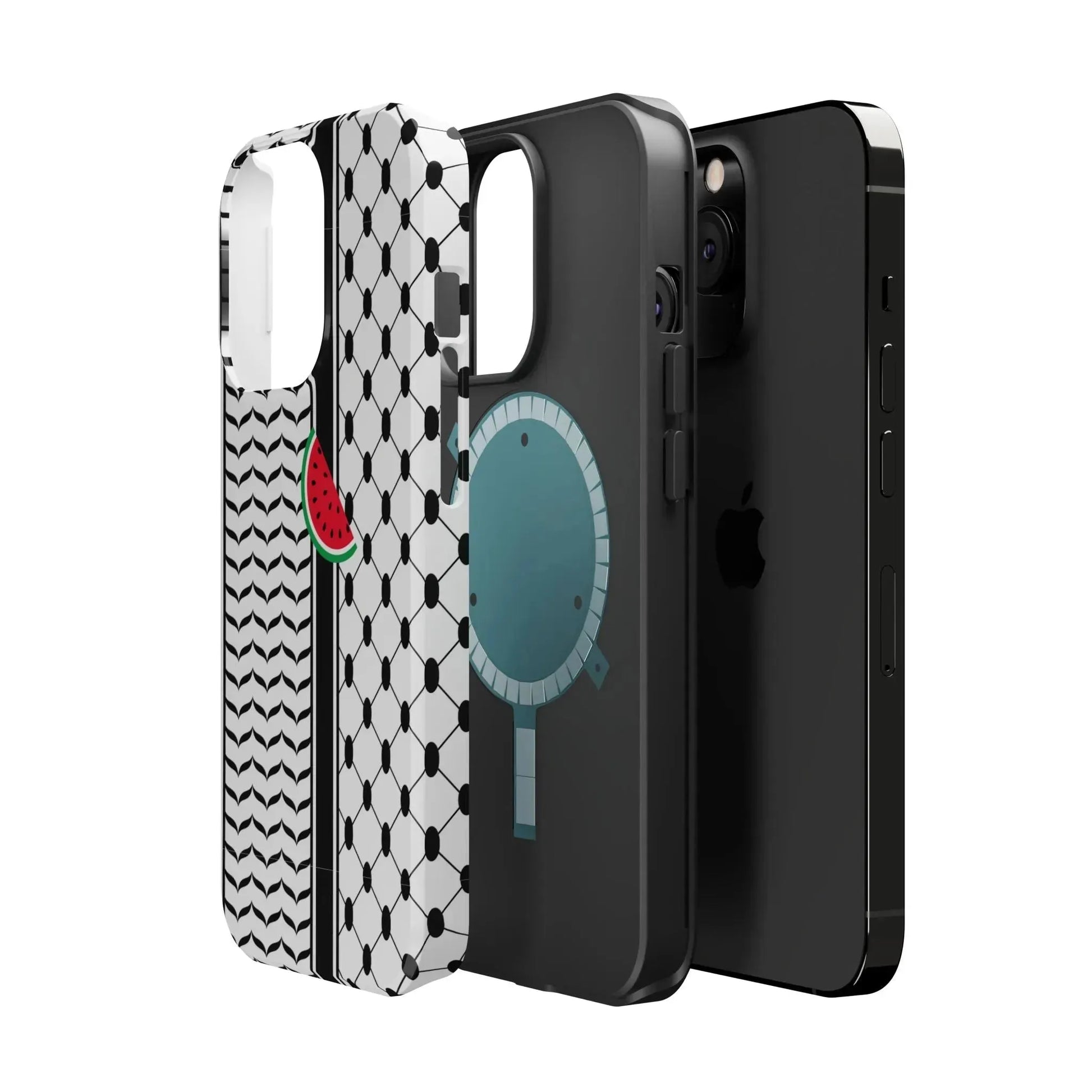 Kufieh Geometric Design Iphone Magnetic Tough Case book cover