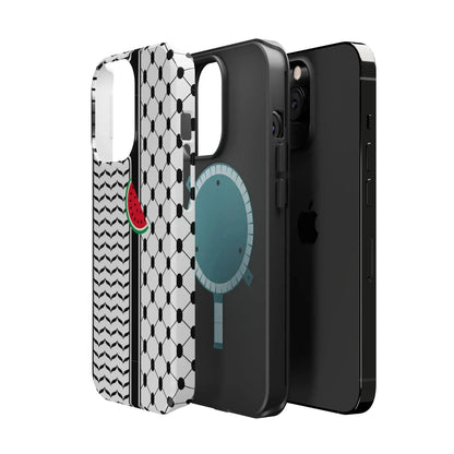 Kufieh Geometric Design Iphone Magnetic Tough Case book cover