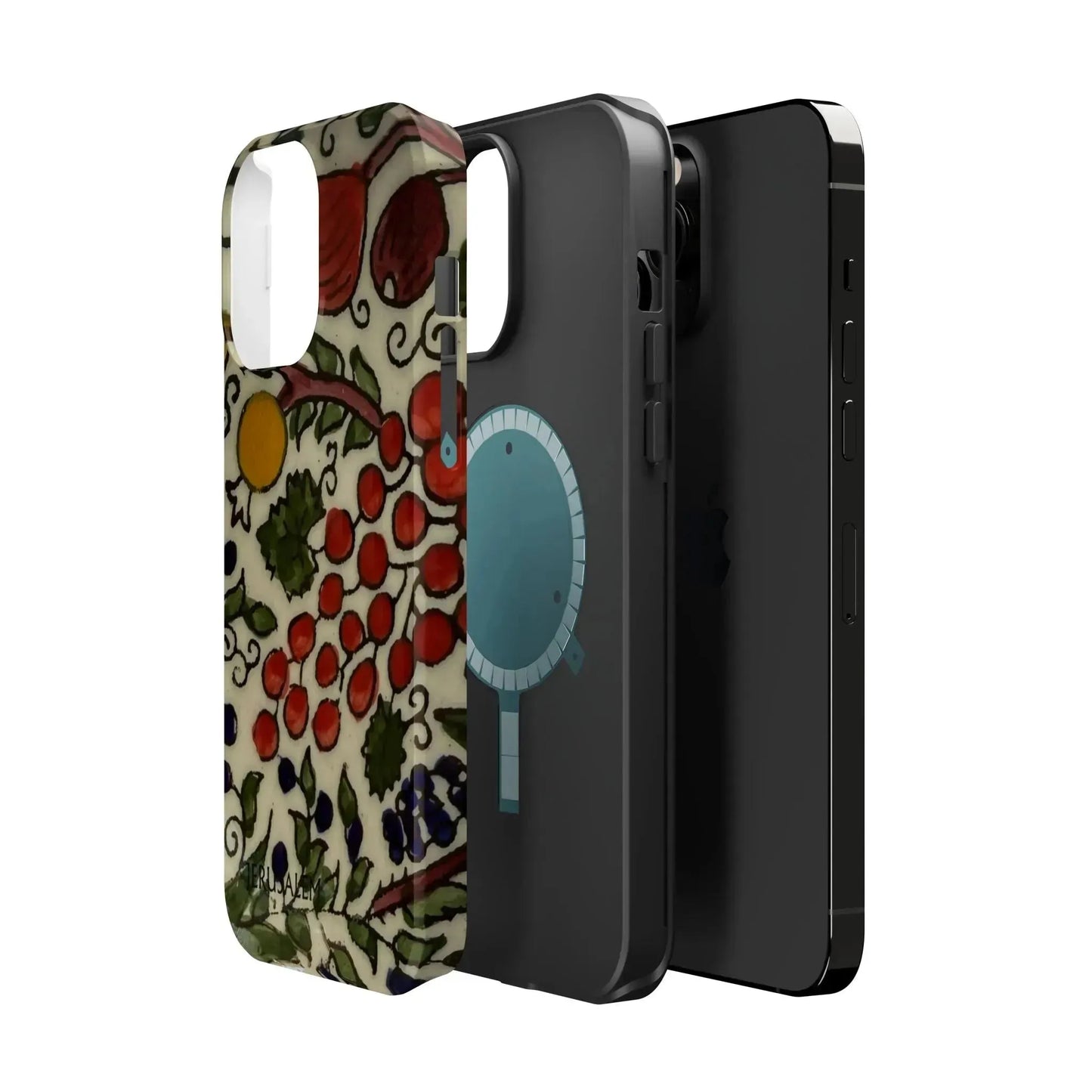 Jerusalem City Fruits Design Iphone Magnetic Tough Case book cover