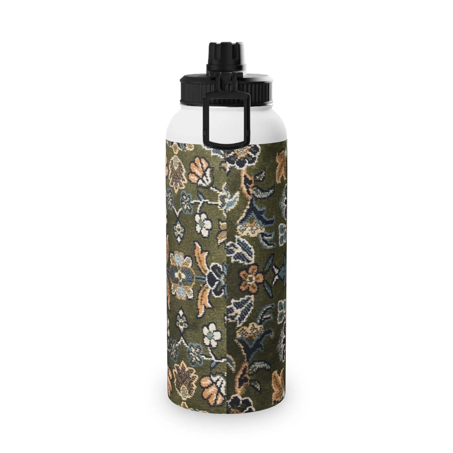Rawdah Stylish Stainless Steel Water Bottle with Sports Lid book cover