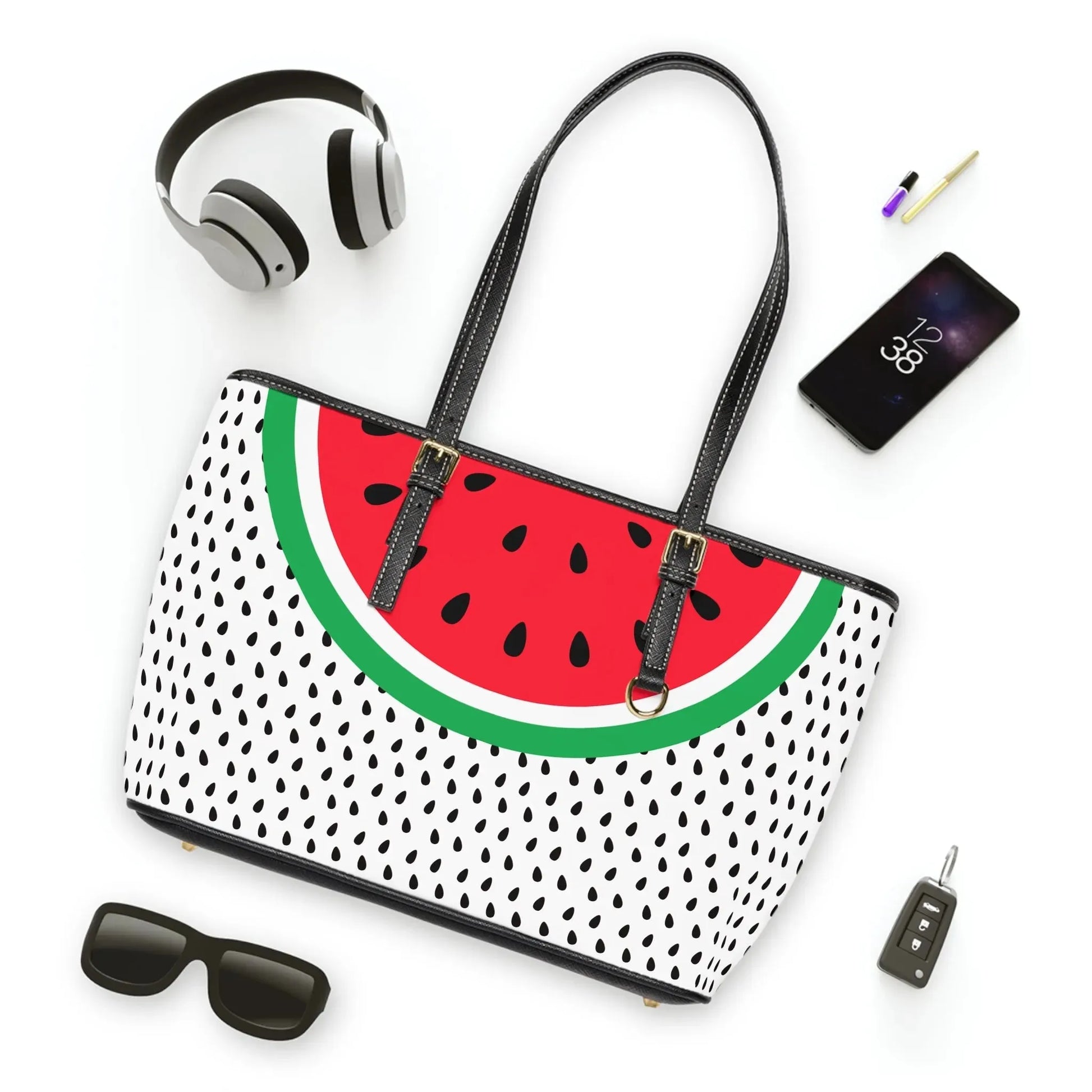 Watermelon Design Leather Shoulder Bag book cover