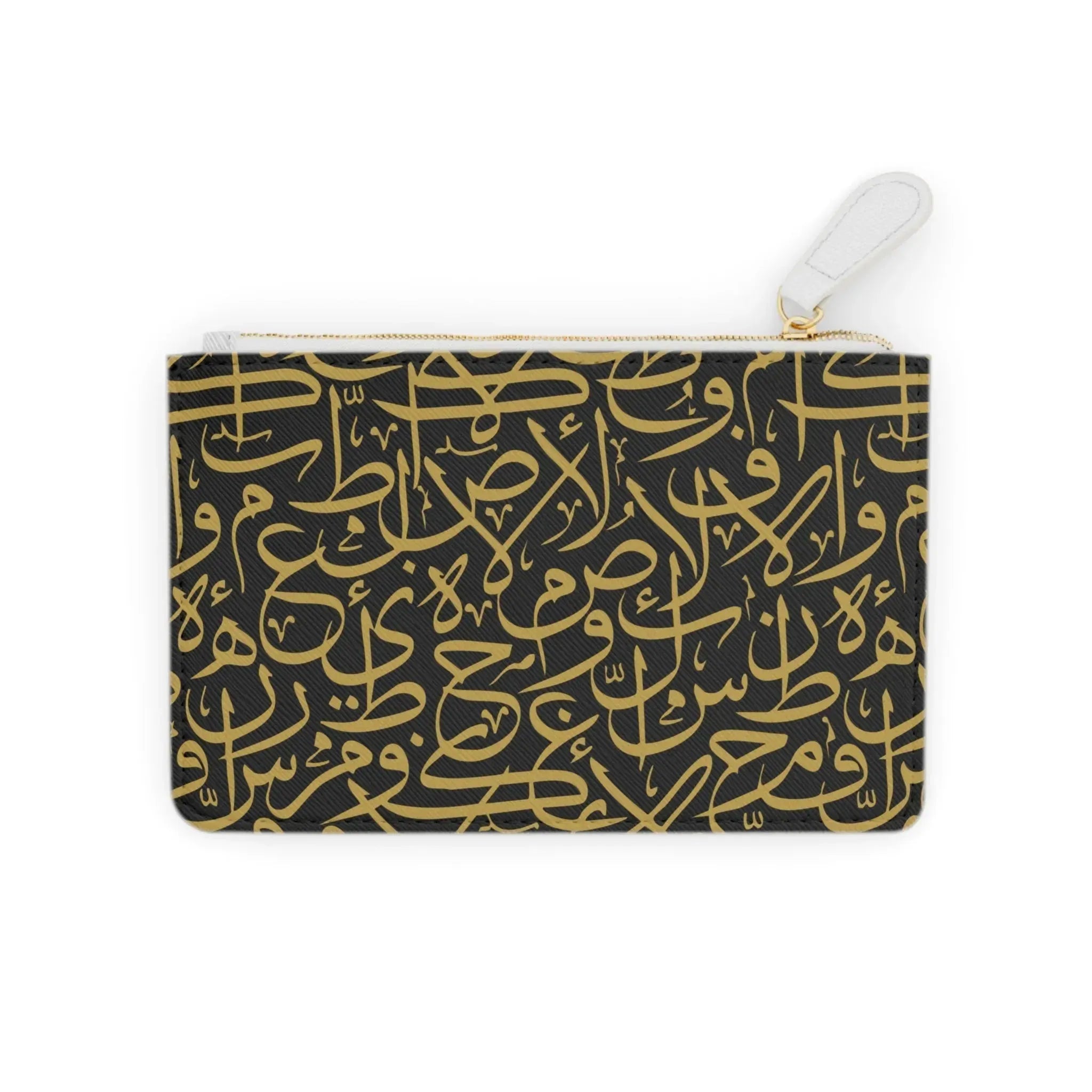 Black and Gold Arabic Letters Mini Clutch Bag – Mecca Books