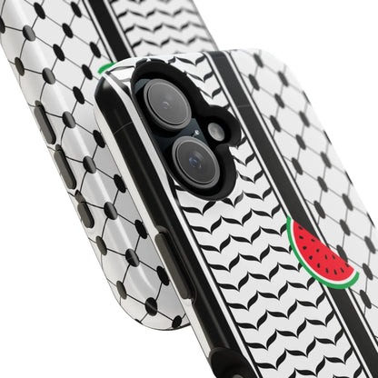 Kufieh Geometric Design Iphone Magnetic Tough Case book cover