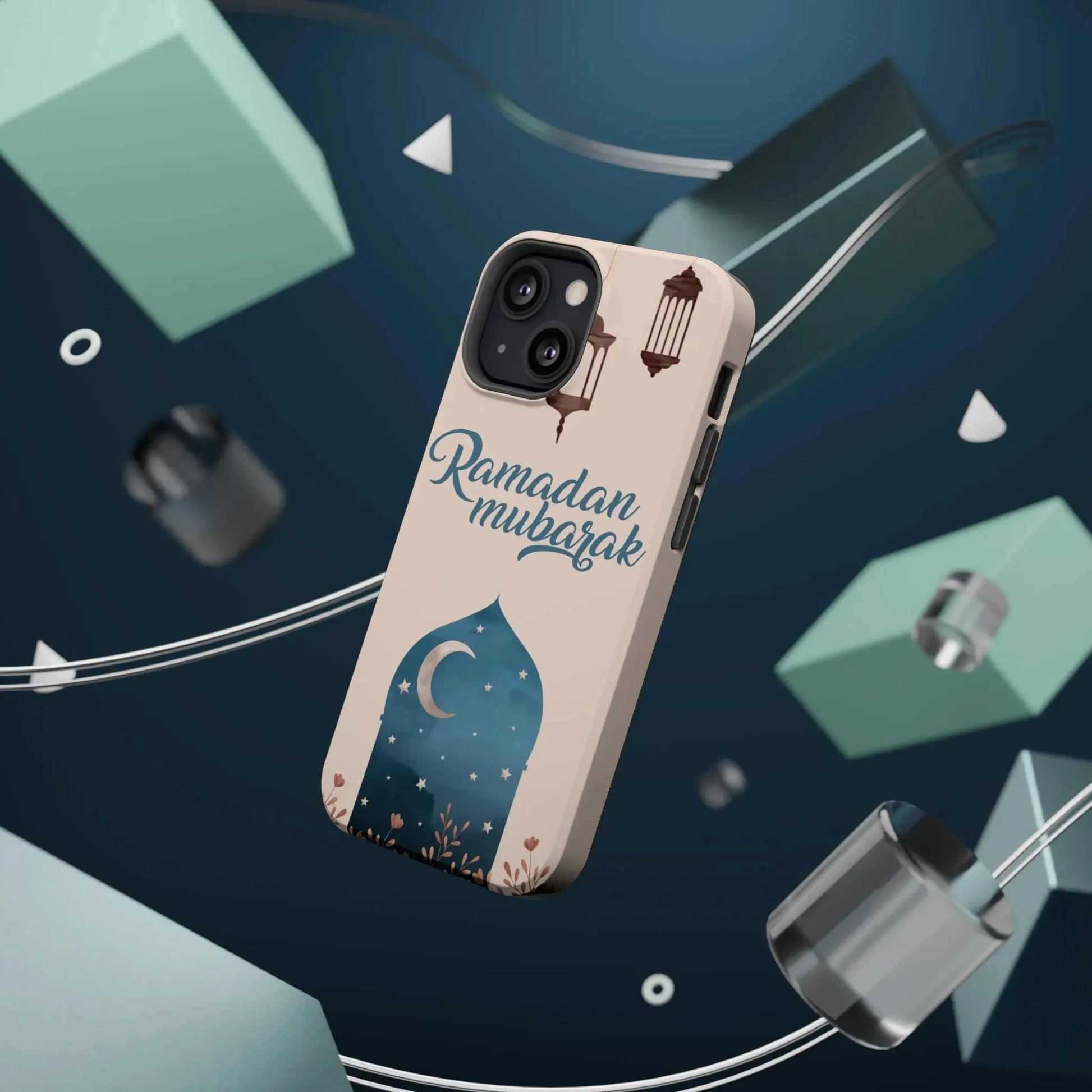 Ramadan Mubarak Design - Iphone Magnetic Tough Case book cover