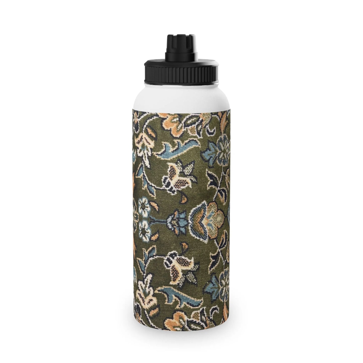Rawdah Stylish Stainless Steel Water Bottle with Sports Lid book cover