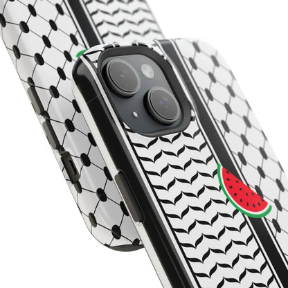 Kufieh Geometric Design Iphone Magnetic Tough Case book cover
