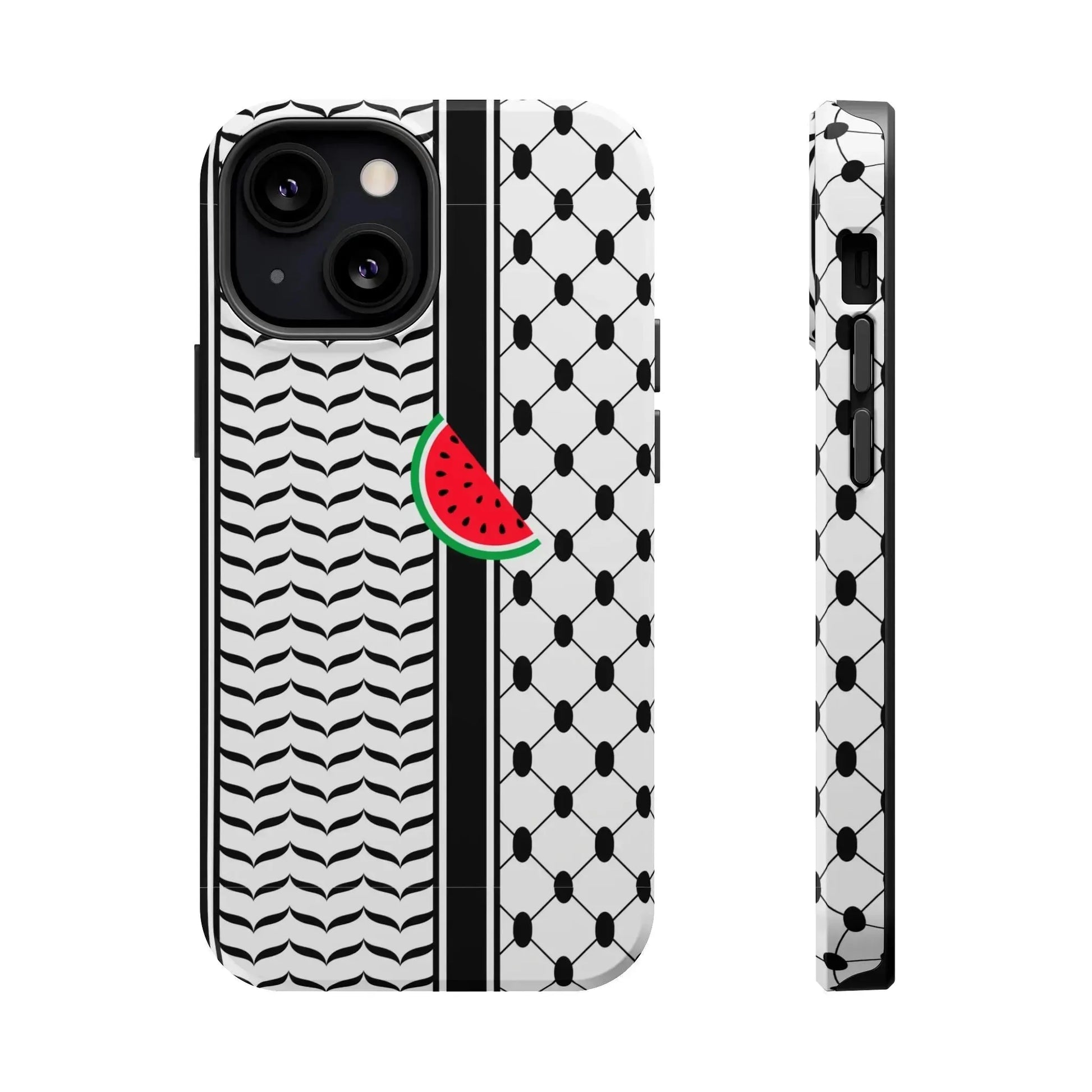 Kufieh Geometric Design Iphone Magnetic Tough Case book cover