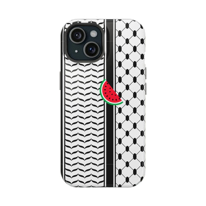 Kufieh Geometric Design Iphone Magnetic Tough Case book cover
