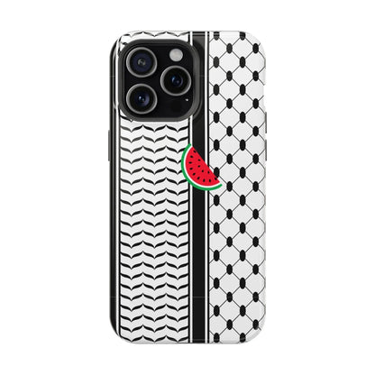 Kufieh Geometric Design Iphone Magnetic Tough Case book cover