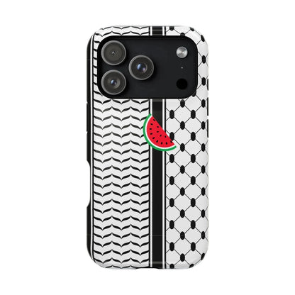 Kufieh Geometric Design Iphone Magnetic Tough Case book cover