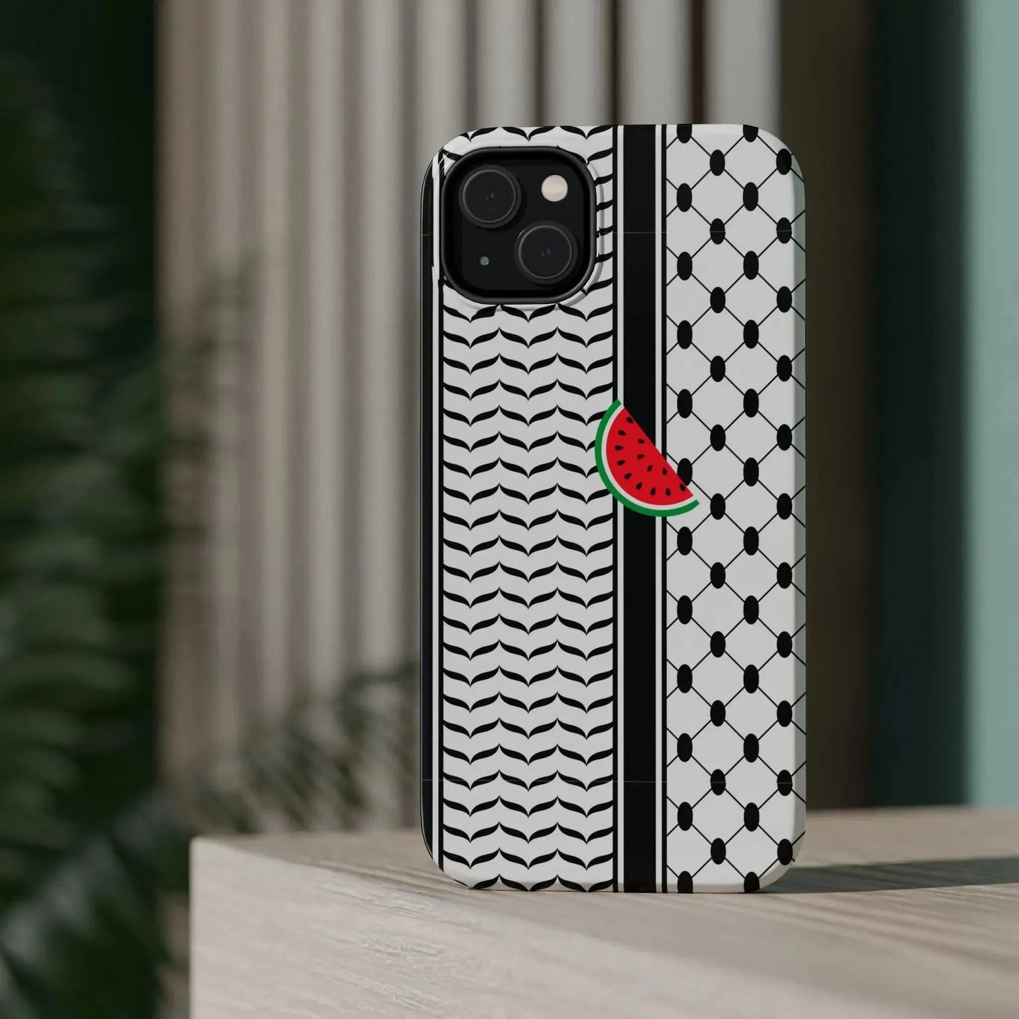 Kufieh Geometric Design Iphone Magnetic Tough Case book cover