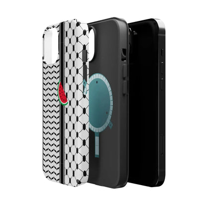 Kufieh Geometric Design Iphone Magnetic Tough Case book cover