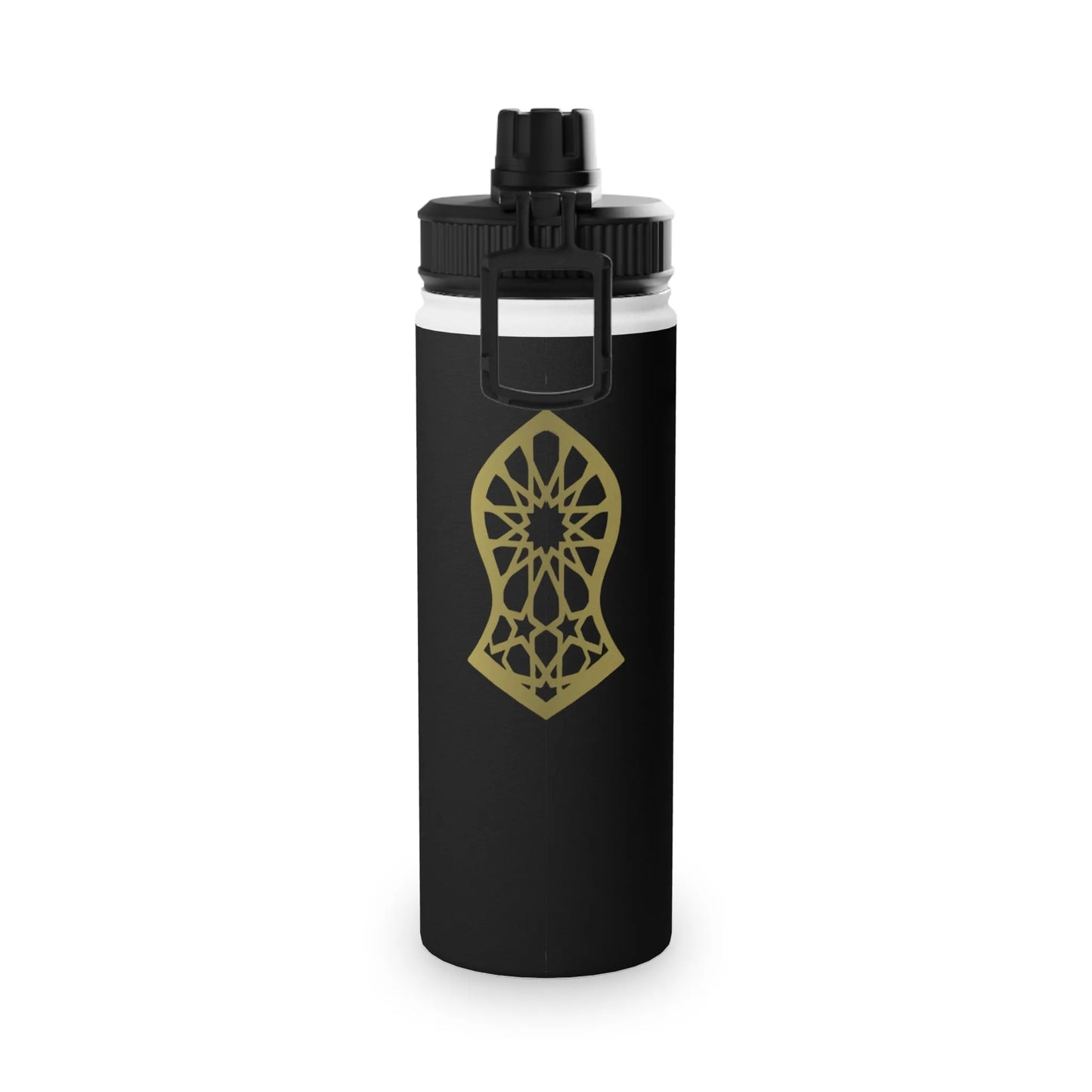 Sandala Stylish Stainless Steel Water Bottle with Sports Lid book cover