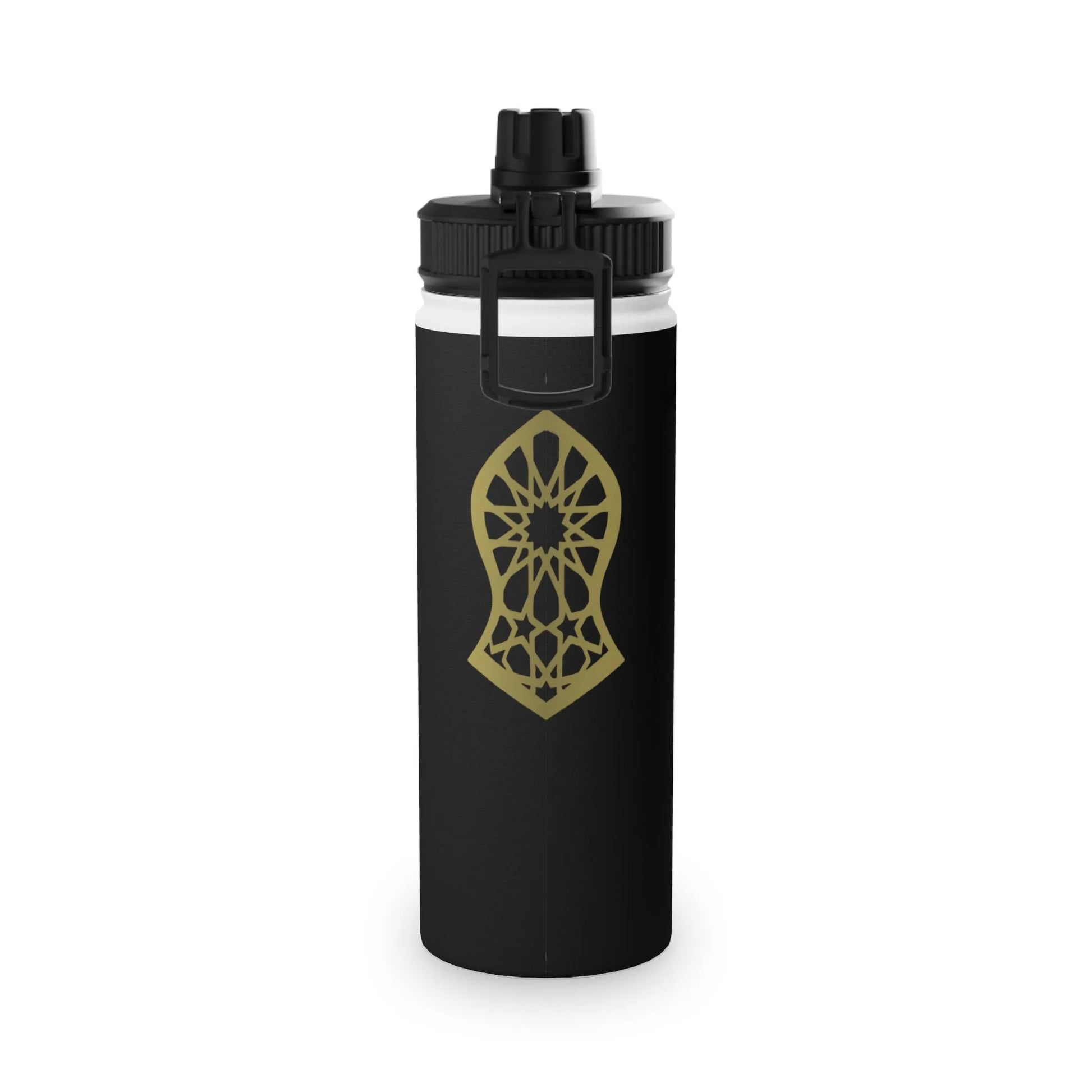 Sandala Stylish Stainless Steel Water Bottle with Sports Lid book cover