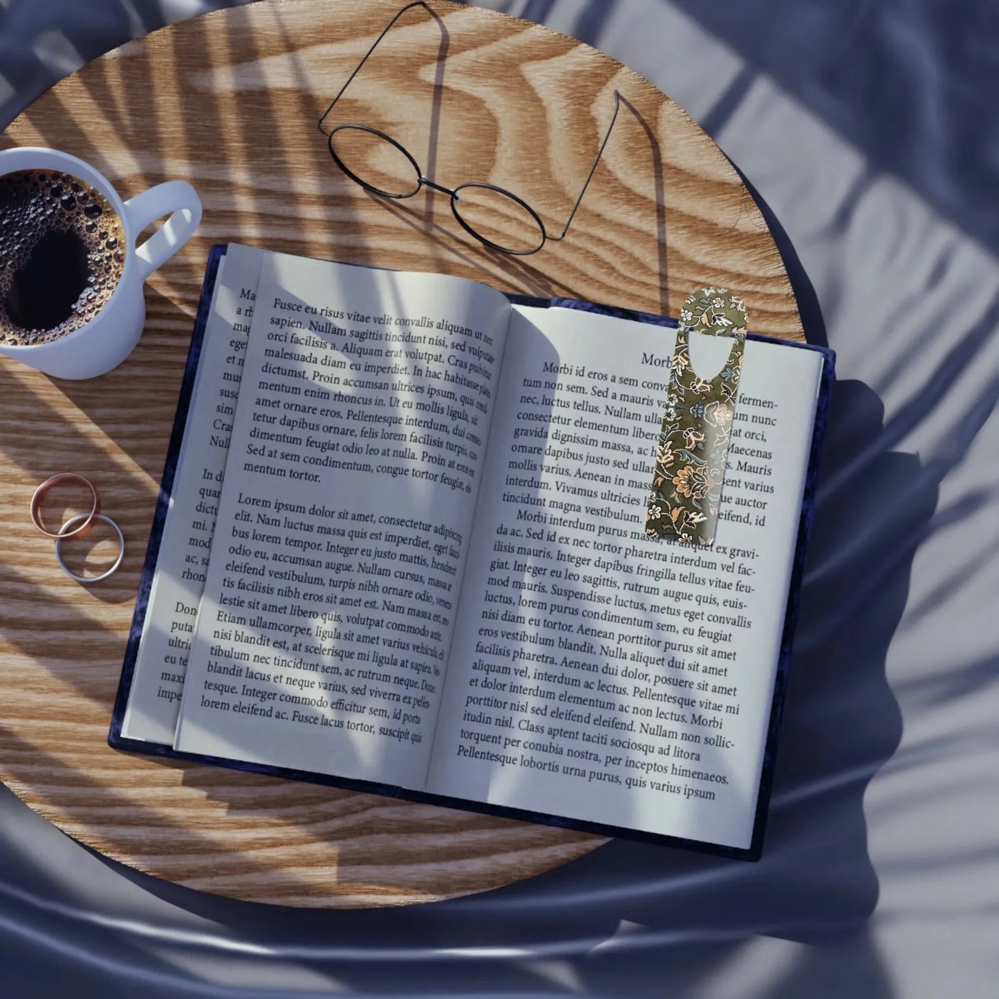 Rawdah Elegant Bookmark - Stylish Metal Page Holder book cover
