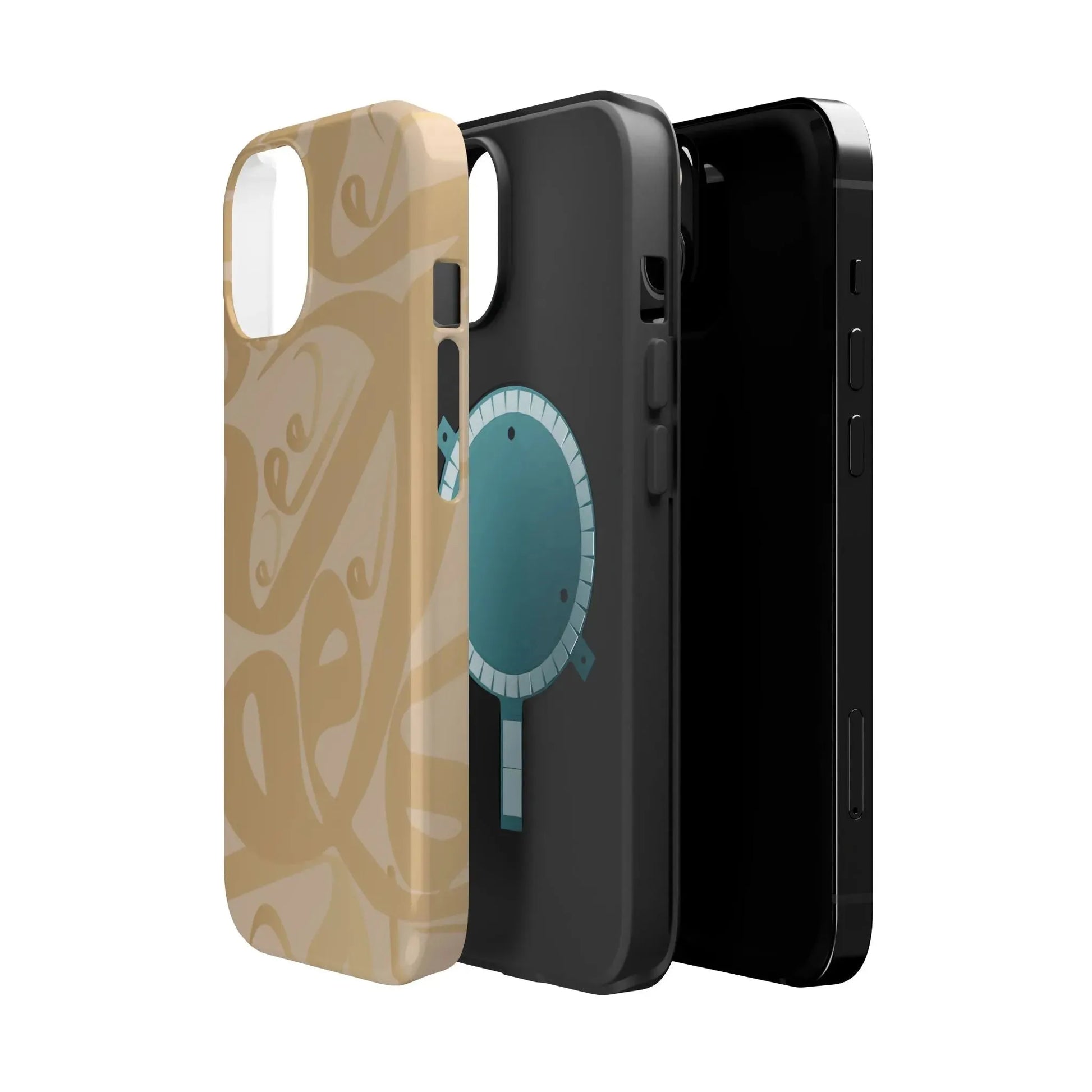 Waw " Design - Iphone Magnetic Tough Case book cover