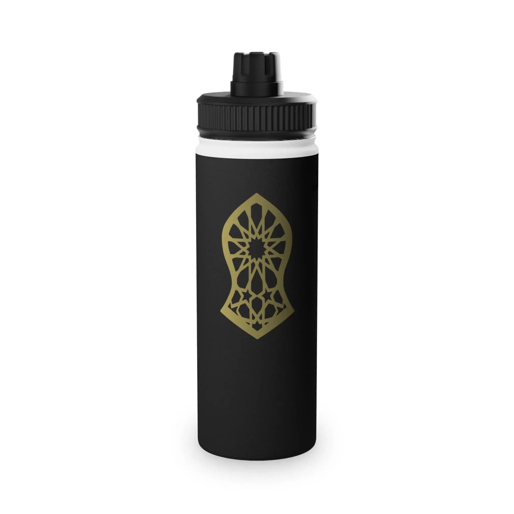 Sandala Stylish Stainless Steel Water Bottle with Sports Lid book cover