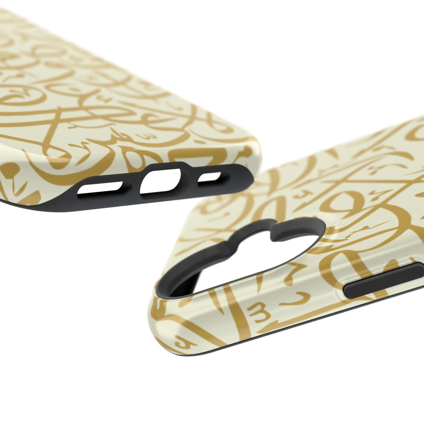 Beige and Gold Arabic Letters  Iphone Magnetic Tough Cases