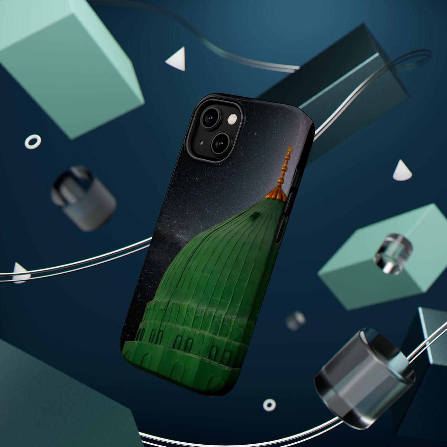 Green Dome  Design Iphone Magnetic Tough Cases