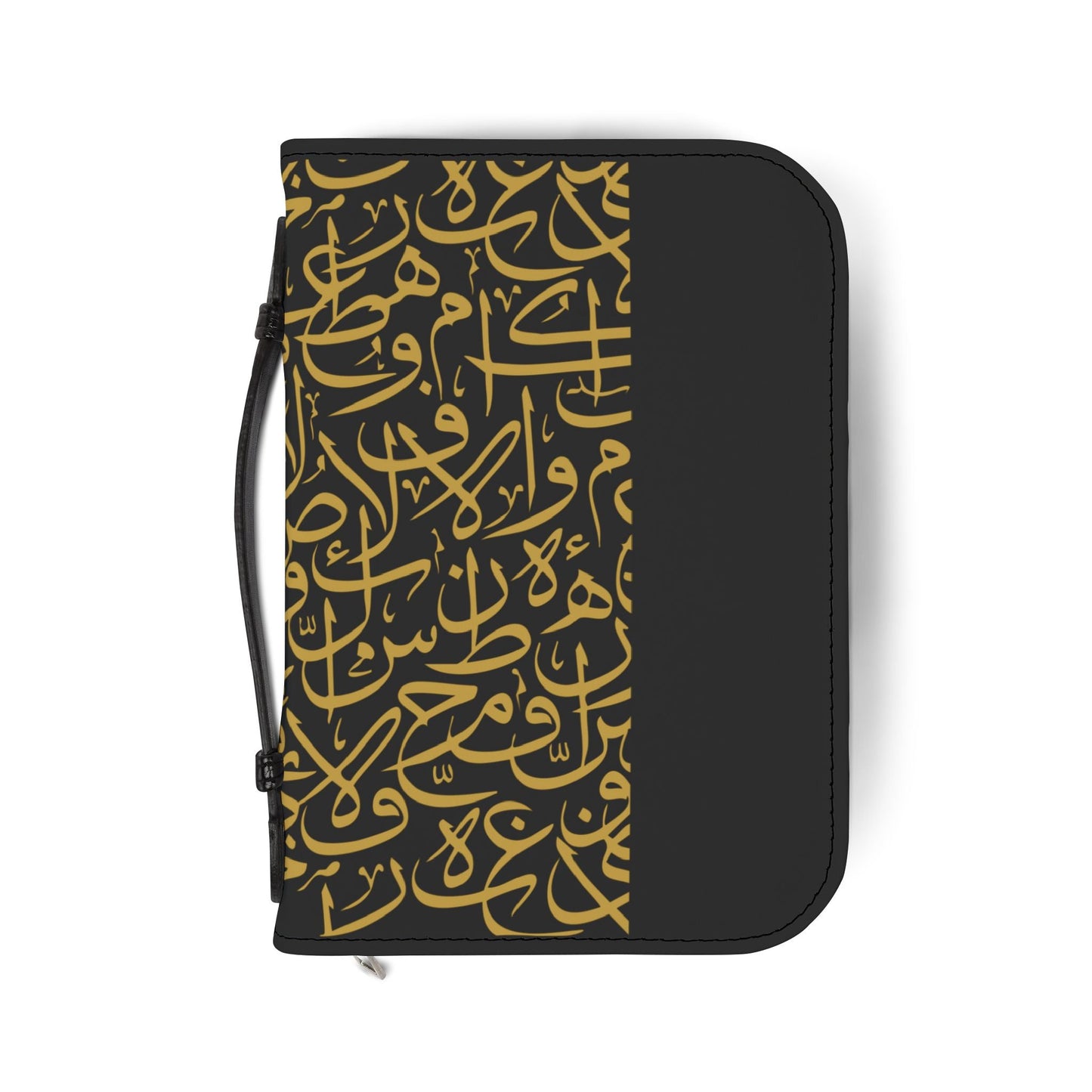 Gold and Black Arabic Letters Quran Cover