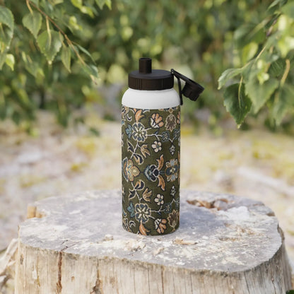 Rawdah Stylish Stainless Steel Water Bottle with Sports Lid book cover